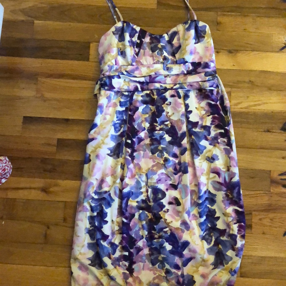 Floral watercolor dress